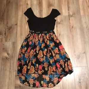 Floral high low dress